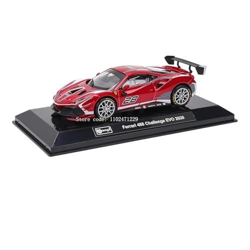 Fertiges Modellauto 1:43 For Ferrari 499P 488 Evo 250 Testa 512 BB F430 GTC 308 GTB Simulation Auto Modell Legierung Miniatur Fahrzeug Modell Miniatur auto Modell im Massstab(488 Challenge Evo 2020) von CJJXKBEP