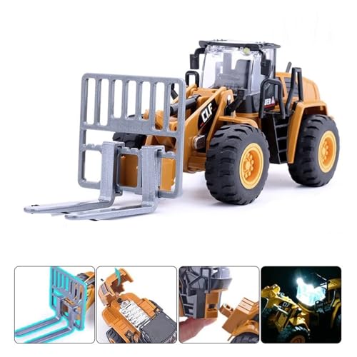 Fertiges Modellauto Exquisite 1:50 Simulation Bagger Schneepflug Gabelstapler Technik Fahrzeuge Modell Metall Druckguss Auto Karosserie Mini Truck Miniatur auto Modell im Massstab(Forklift Vehicle) von CJJXKBEP