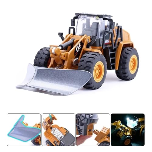 Fertiges Modellauto Exquisite 1:50 Simulation Bagger Schneepflug Gabelstapler Technik Fahrzeuge Modell Metall Druckguss Auto Karosserie Mini Truck Miniatur auto Modell im Massstab(Snow Shovel Truck) von CJJXKBEP