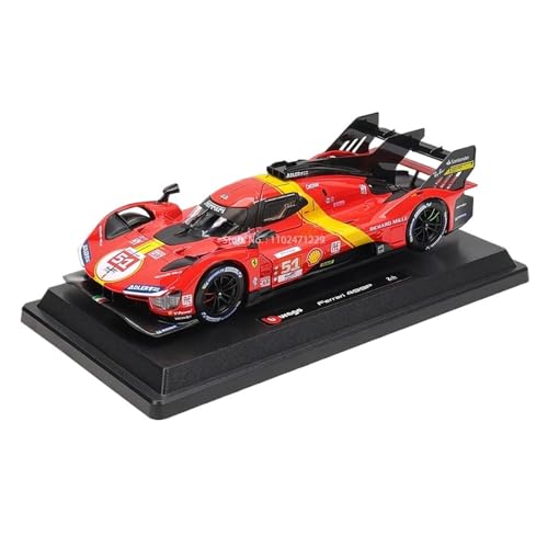 Scale Finished Model Car 1:24 For Ferrari 499P LMH 488 458 FXX K Supercar Simulation Legierung Modell Auto Static Geformt Miniatur Fahrzeug Modell Miniatur Druckguss Fahrzeug (499P LMH) von CJJXKBEP