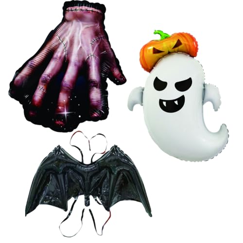 6PCS Halloween große Fledermaus Flügel gefälschte gebrochene Hände Dismember Geist Kürbis Ballons für Halloween Geburtstag Party Dekorationen von CJKDXDH