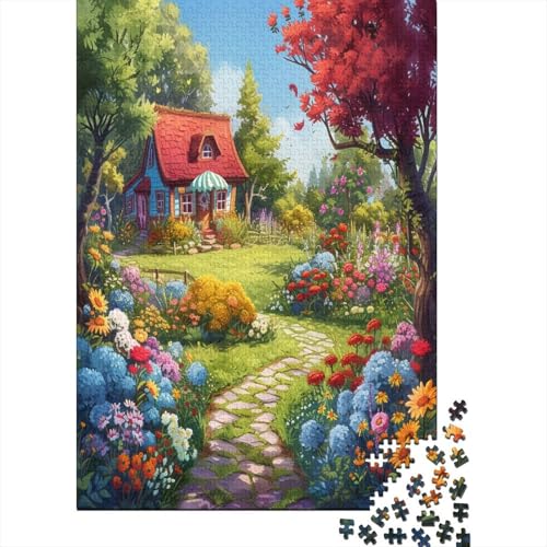 Berghütte Puzzle 1000 Teile Puzzles Für Erwachsene Lernspiel Herausforderungsspielzeug 1000-teilige Puzzlespiel Für Erwachsene Kinder Puzzel 1000pcs (75x50cm) von CJURAMTON