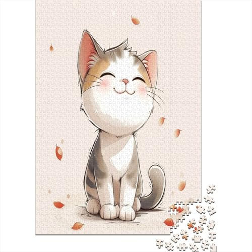 Cute Kat Puzzle 1000 Teile - Puzzle Für Erwachsene, Puzzle, Puzzlespiel Erwachsenen Puzzlespiel Puzzel 1000pcs (75x50cm) von CJURAMTON