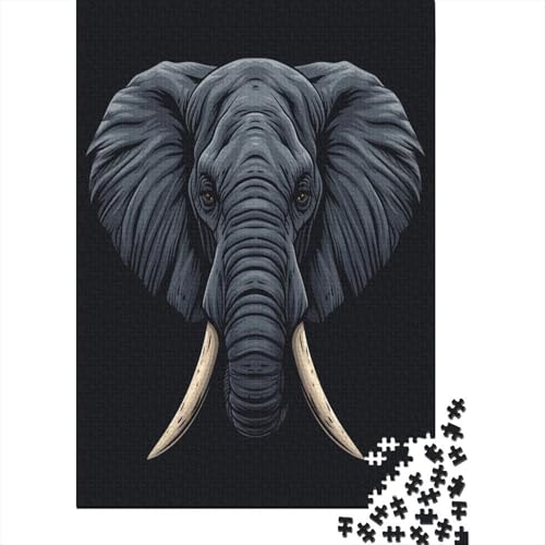 Elefant Puzzlespiel 1000 Teile, Puzzle Erwachsene 1000 Teile, Impossible Puzzle GesKükenlichkeitsspiel Für Die Ganze Familie, Puzzle Erwachsene 1000 Teile Puzzel 1000pcs (75x50cm) von CJURAMTON