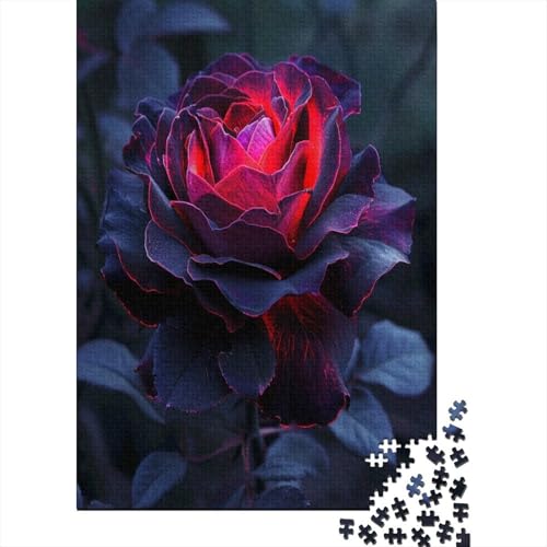 Farbige Rosen Puzzle 1000 Teile - Puzzle Für Erwachsene, Puzzle, Puzzlespiel Erwachsenen Puzzlespiel Puzzel 1000pcs (75x50cm) von CJURAMTON