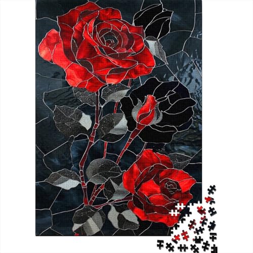 Farbige Rosen Puzzle 1000 Teile Puzzle Für Erwachsene Und Kinder Ab 14 Jahren,Puzzlespiel Erwachsenen Puzzlespiel Puzzel 1000pcs (75x50cm) von CJURAMTON