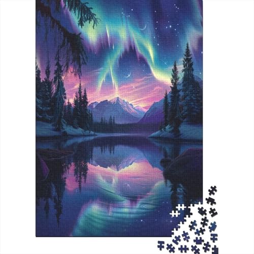 Nordlichter Puzzle 1000 Teile, Erwachsene, Klassische Puzzle, Impossible Puzzle,GesKükenlichkeitsspiel Für Die Ganze Familie Erwachsenenpuzzle Ab 14 Jahren Puzzel 1000pcs (75x50cm) von CJURAMTON