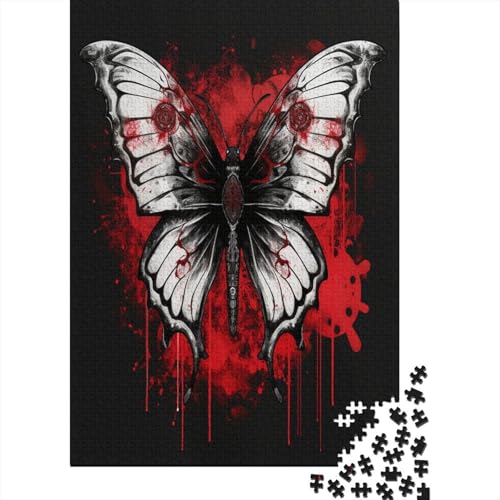 Schmetterling 1000 Stück Puzzles Für Erwachsene Teenager Stress Abbauen Familien-Puzzlespiel Mit Poster in 1000-teiliges Puzzle Kinder Lernspiel Spielzeug Geschenk Puzzel 1000pcs (75x50cm) von CJURAMTON