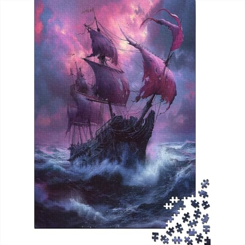 Segelboot Puzzlespiel 1000 Teile Puzzle Für Erwachsene Und Kinder Ab 14 Jahren, Puzzle-Motiv Erwachsenen Puzzlespiel Puzzel 1000pcs (75x50cm) von CJURAMTON