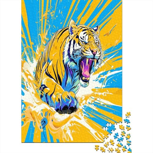 Tiger 1000 Stück Puzzle Für Erwachsene 1000 Stück Puzzle Für Erwachsene-Crazy Süßigkeiten-1000 Stück Puzzle Große Puzzles Kinder Lernspiel Spielzeug Geschenk Puzzel 1000pcs (75x50cm) von CJURAMTON