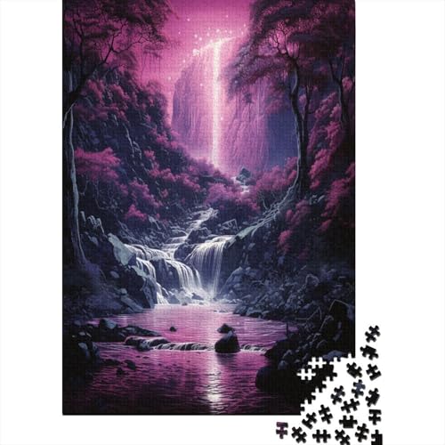 Waldkaskade Puzzle 1000 Teile Erwachsene Puzzles Für Erwachsene Klassische Puzzles 1000 Teile Erwachsene Puzzlespiel Schwer Pädagogisches Spielzeug Erwachsene Kinder Puzzel 1000pcs (75x50cm) von CJURAMTON