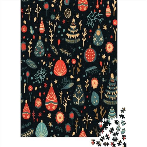 Weihnachten Theme Cute Patterns 1000 Teile Puzzle, Puzzles Für Erwachsene, 1000 Teile Puzzlespiel Für Jugendliche & Erwachsene Puzzlespiel Puzzel 1000pcs (75x50cm) von CJURAMTON