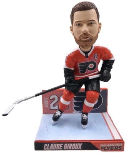 CLARKtoys Claude Giroux Big Ticket Series Wackelkopf, Figur, Philadelphia Hockey Boxed Collection von CLARKtoys