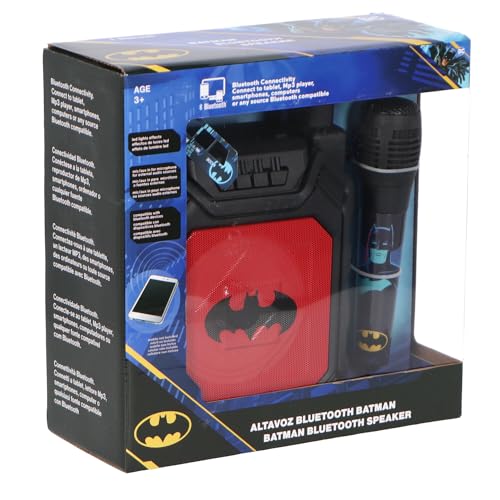 CLAUDIO REIG 3476 Bafle Verstärker Bluetooth Batman mit Handmikrofon 15,5 x 9 x 22,5 cm von CLAUDIO REIG