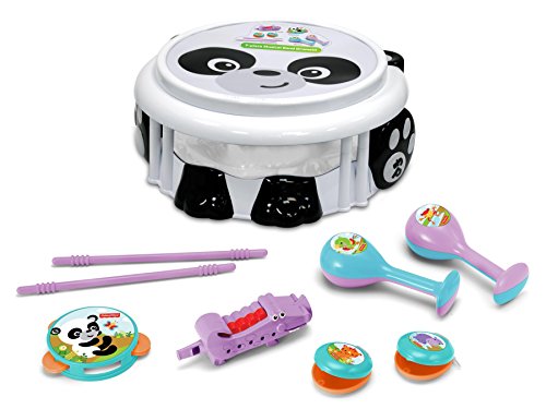 Fisher-Price Musical Drumset (KFP2177) Panda Musik Band Drum Set, Mehrfarbig von CLAUDIO REIG