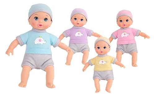 CLEMENT CLEMENTINE - 12 Puppen-Pack - Spielzeug für Kinder - 017532PA - Zufällige Farbe - Puppe - Baby - Säugling - Puppe - Puppenkind - Geburtstag - 20 cm x 7 cm - Ab 2 Jahren von CLEMENT CLEMENTINE