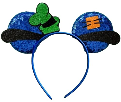 CLGIFT Goofy Ears Black Web Mickey Ears Stirnband Halloween Kostüm Medium Orange, Blau, Medium von CLGIFT