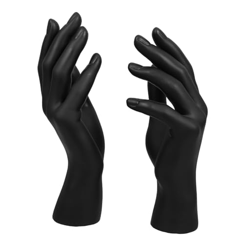 CLISPEED 1 Satz Handmodell-requisiten Halsketten-organizer Hand-sammlerstücke Kreative Schreibtischstatuen Handdekorationen Handgesten-skulptur Handmodelle Handstatuetten Plastik Black 2st von CLISPEED