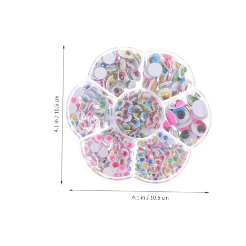CLISPEED 1 Schachtel Selbstklebende Bunte Wackelaugen DIY Bastelaufkleber Puppenaugen Kinderhandwerk Zubehör für Basteln Eltern Junge Mädchen Aktivitäten CLISPEED 1 Schachtel Selbstklebende Bunte Wackelaugen DIY Bastelaufkleber Puppenaugen Kinderhandwerk Zubehör für Basteln Eltern Junge Mädchen Aktivitäten von CLISPEED