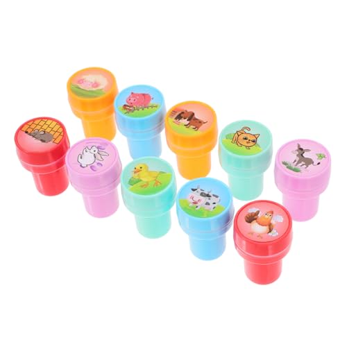 CLISPEED 10 Stück Teiliges Farmtier stempelset Selbstfärbend für Klassenzimmer Belohnungen Partygeschenke Kreative Freizeit Aktivitäten Jungen Mädchen CLISPEED 10 Stück Teiliges Farmtier stempelset Selbstfärbend für Klassenzimmer Belohnungen Partygeschenke Kreative Freizeit Aktivitäten Jungen Mädchen von CLISPEED