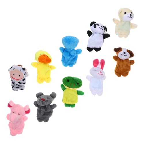 CLISPEED 10 Stück Teiliges Plüsch Fingerpuppen in Cartoon tierform Weiche Mini Handpuppen für Kleinkinder Sensorisches Lernspielzeug und Erzählhilfe für Jungen und Mädchen CLISPEED 10 Stück Teiliges Plüsch Fingerpuppen in Cartoon tierform Weiche Mini Handpuppen für Kleinkinder Sensorisches Lernspielzeug und Erzählhilfe für Jungen und Mädchen von CLISPEED