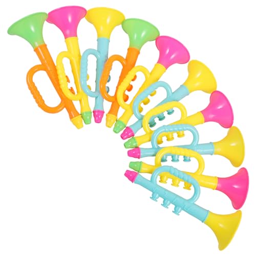 CLISPEED 10 Stück Teiliges Trompetenspielzeug Farbige Realistische Blasinstrumente aus Robustem Pädagogisch Wertvolles Lernspielzeug zur Musikalischen Früherziehung und Zufällige Farbe CLISPEED 10 Stück Teiliges Trompetenspielzeug Farbige Realistische Blasinstrumente aus Robustem Pädagogisch Wertvolles Lernspielzeug zur Musikalischen Früherziehung und Zufällige Farbe von CLISPEED