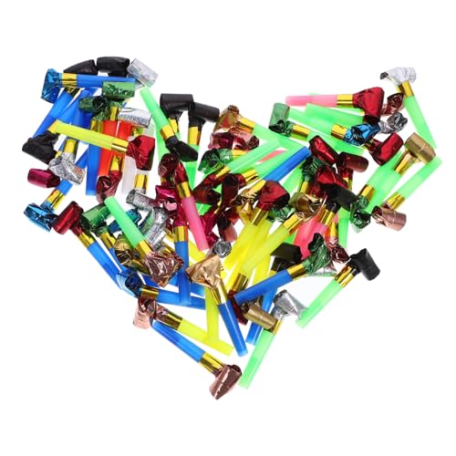 CLISPEED 100 Stück Party Hörner Noisemaker Langlebige Party Blower mit Pfeife Bunte Geburtstags Blowouts für Fröhliche und Anfeuerung bei Festen und Feiern CLISPEED 100 Stück Party Hörner Noisemaker Langlebige Party Blower mit Pfeife Bunte Geburtstags Blowouts für Fröhliche und Anfeuerung bei Festen und Feiern von CLISPEED