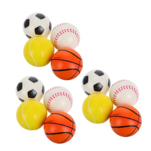 CLISPEED 12 Stück Teiliges Mini Sportschaumstoffbälle PU Schaumstoff Elastikbälle Mini Fußball Basketball Baseball Tennis Stressabbauend Tragbar für Kindergeburtstag Party Favor CLISPEED 12 Stück Teiliges Mini Sportschaumstoffbälle PU Schaumstoff Elastikbälle Mini Fußball Basketball Baseball Tennis Stressabbauend Tragbar für Kindergeburtstag Party Favor von CLISPEED
