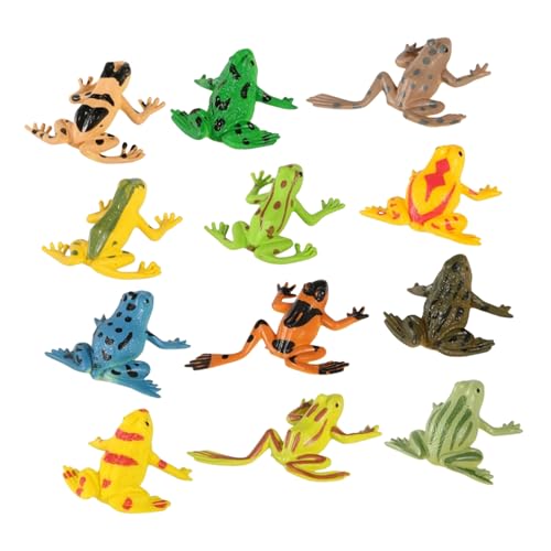 CLISPEED 12 Stück Teiliges Miniatur froschfiguren aus Solidem Kunststoff Lebensechte Gestaltung Detailreiche Dekoration für Kinderspielzeug Lernspiel und Mini landschaftsgestaltung Bunte CLISPEED 12 Stück Teiliges Miniatur froschfiguren aus Solidem Kunststoff Lebensechte Gestaltung Detailreiche Dekoration für Kinderspielzeug Lernspiel und Mini landschaftsgestaltung Bunte von CLISPEED