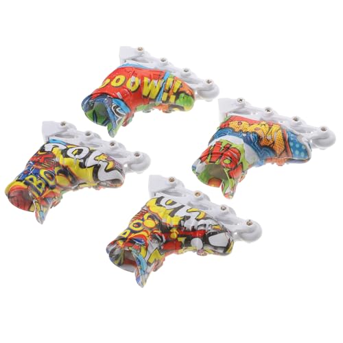 CLISPEED 2 Paare Miniatur Roller Skate Modelle Leicht und Tragbar für Freizeit schreibtischspiele und Fingertanz als Dekompressions Dekorationsspielzeug CLISPEED 2 Paare Miniatur Roller Skate Modelle Leicht und Tragbar für Freizeit schreibtischspiele und Fingertanz als Dekompressions Dekorationsspielzeug von CLISPEED