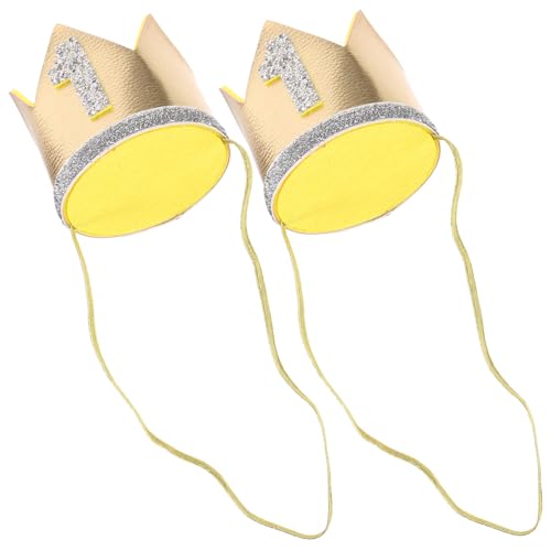 CLISPEED 2 Stück Kindergeburtstag Kronenhut Kordel Sicher und Bequem Silberglänzende Geburtstagskrone für Junge Mädchen und Mädchen für Party und Festival Feierlichkeiten CLISPEED 2 Stück Kindergeburtstag Kronenhut Kordel Sicher und Bequem Silberglänzende Geburtstagskrone für Junge Mädchen und Mädchen für Party und Festival Feierlichkeiten von CLISPEED