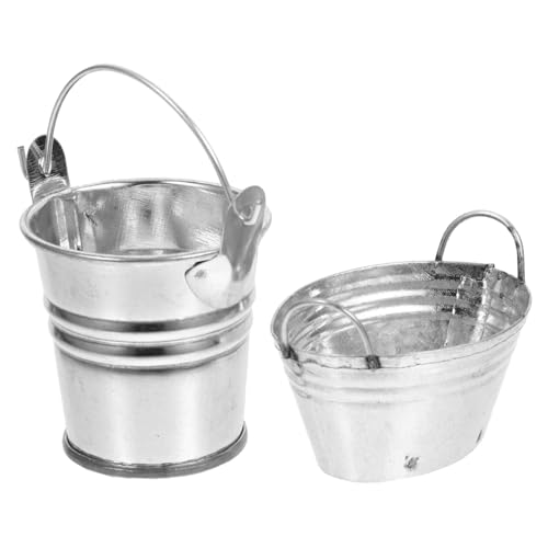 CLISPEED 2 Stück Mini Metall Eimer mit Griffen Realistische Miniatur Deko für Puppenhaus Robust und Langlebig für DIY und Kreative Handarbeiten Mini Haus Zubehör und Dekoration CLISPEED 2 Stück Mini Metall Eimer mit Griffen Realistische Miniatur Deko für Puppenhaus Robust und Langlebig für DIY und Kreative Handarbeiten Mini Haus Zubehör und Dekoration von CLISPEED