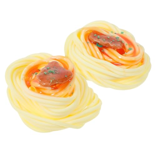CLISPEED 2 Stück Simulation Lebensmittel Modell für Party Dekoration und Requisiten Täuschendes Rindfleisch Pasta für Restaurant und Küche CLISPEED 2 Stück Simulation Lebensmittel Modell für Party Dekoration und Requisiten Täuschendes Rindfleisch Pasta für Restaurant und Küche von CLISPEED