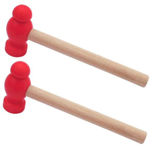 CLISPEED 2 Stück Teiliges Holzhammer Kleine Hämmer Pädagogisches Motorikspielzeug aus Hochwertigem Holz Sicherer Griff Praktisches DIY Werkzeug für Jungen und Mädchen CLISPEED 2 Stück Teiliges Holzhammer Kleine Hämmer Pädagogisches Motorikspielzeug aus Hochwertigem Holz Sicherer Griff Praktisches DIY Werkzeug für Jungen und Mädchen von CLISPEED
