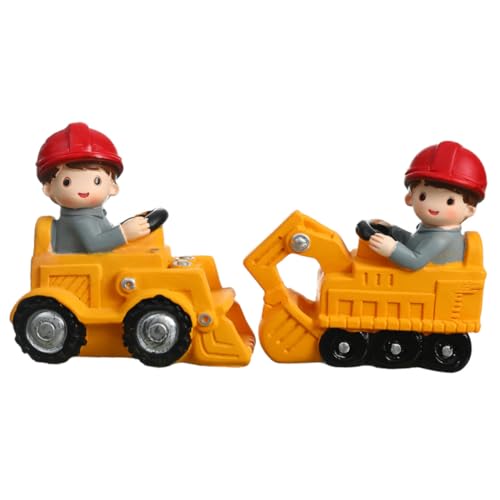 CLISPEED 2 Stück Teiliges Kuchen Baufahrzeug Modell Kreative Geburtstagskuchen Deko mit Bagger und Planierraupe Kleine Ornamente für Party Tischgestaltung CLISPEED 2 Stück Teiliges Kuchen Baufahrzeug Modell Kreative Geburtstagskuchen Deko mit Bagger und Planierraupe Kleine Ornamente für Party Tischgestaltung von CLISPEED
