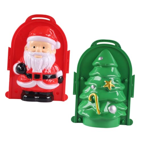 CLISPEED 2 Stück Teiliges Schneeballformer mit Weihnachtsmann Tannenbaum Motiven Tragbares Winterspielzeug für Schnell und Sauber Formen für Outdoor Schnee Spiele CLISPEED 2 Stück Teiliges Schneeballformer mit Weihnachtsmann Tannenbaum Motiven Tragbares Winterspielzeug für Schnell und Sauber Formen für Outdoor Schnee Spiele von CLISPEED