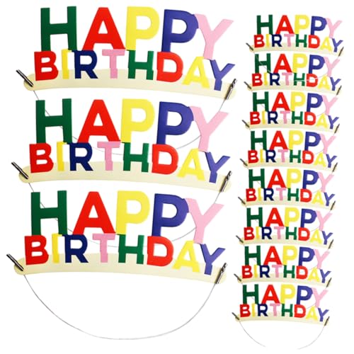 CLISPEED 20 Stück Teiliges Kindergeburtstag Party Haarband Bunte Geburtstagshüte für Mädchen Jungen Erwachsene Festliche Kopfbedeckung Geburtstag Partyzubehör CLISPEED 20 Stück Teiliges Kindergeburtstag Party Haarband Bunte Geburtstagshüte für Mädchen Jungen Erwachsene Festliche Kopfbedeckung Geburtstag Partyzubehör von CLISPEED
