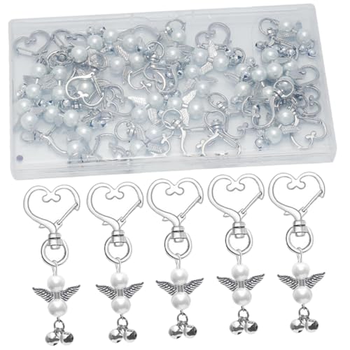 CLISPEED 22 Stück Teiliges Herz Glocken Schlüsselanhänger aus Legiertem Material Handgefertigt Leicht und Robust als DIY Gastgeschenk für Hochzeit Geburtstag Party und Duschfeier CLISPEED 22 Stück Teiliges Herz Glocken Schlüsselanhänger aus Legiertem Material Handgefertigt Leicht und Robust als DIY Gastgeschenk für Hochzeit Geburtstag Party und Duschfeier von CLISPEED