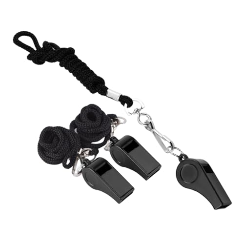 CLISPEED 3 STÜCKE Schiedsrichterpfeifen aus Robustem Kunststoff mit Praktischem Lanyard Laute Notfallpfeifen für Trainer und Sport Wiederverwendbar für Fußball Training und Outdoor CLISPEED 3 STÜCKE Schiedsrichterpfeifen aus Robustem Kunststoff mit Praktischem Lanyard Laute Notfallpfeifen für Trainer und Sport Wiederverwendbar für Fußball Training und Outdoor von CLISPEED