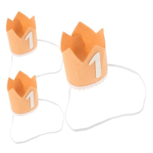 CLISPEED 3 Stück Teiliges Geburtstagskrone für Kleinkinder Paillettenkrone aus Vliesstoff Komfortabler Geburtstagshut für Mädchen und Jungen Vielseitiges Fotorequisit für Feier und CLISPEED 3 Stück Teiliges Geburtstagskrone für Kleinkinder Paillettenkrone aus Vliesstoff Komfortabler Geburtstagshut für Mädchen und Jungen Vielseitiges Fotorequisit für Feier und von CLISPEED