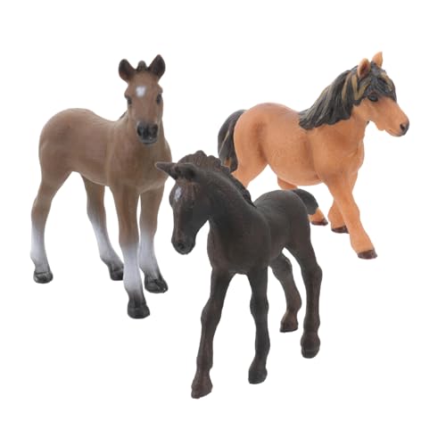 CLISPEED 3 Stück Teiliges Realistisches Pferdemodell aus Hochwertigem Handbemalt Langlebig und Pädagogisches für Geburtstags CLISPEED 3 Stück Teiliges Realistisches Pferdemodell aus Hochwertigem Handbemalt Langlebig und Pädagogisches für Geburtstags von CLISPEED