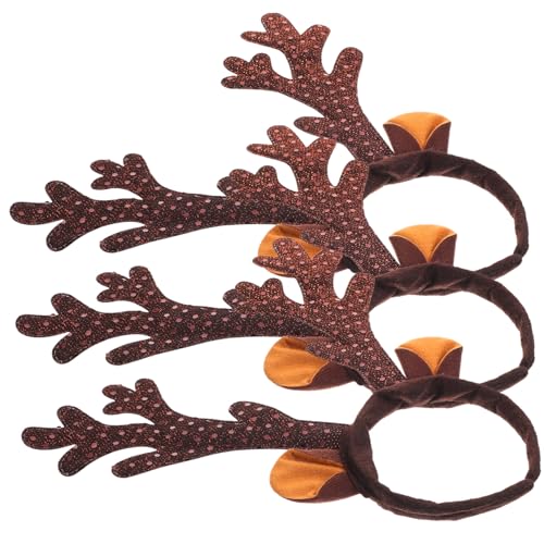 CLISPEED 3 Stück Teiliges Weihnachtsgeweih Stirnband aus Leichtem Langlebigem Material Komfortabler Haarschmuck mit Glatter Oberfläche für Weihnachtsfeier Partyfoto und Festliche Kostüme CLISPEED 3 Stück Teiliges Weihnachtsgeweih Stirnband aus Leichtem Langlebigem Material Komfortabler Haarschmuck mit Glatter Oberfläche für Weihnachtsfeier Partyfoto und Festliche Kostüme von CLISPEED