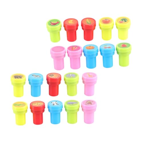 CLISPEED 30 Stück Teiliges Stempelset Vorgefertigt mit Lustigen Cartoon Mustern Tiermotive Obst und Gemüseformen Dinosaurier Designs Vorgetränkt Ungiftig für Geburtstag Party Spielspaß CLISPEED 30 Stück Teiliges Stempelset Vorgefertigt mit Lustigen Cartoon Mustern Tiermotive Obst und Gemüseformen Dinosaurier Designs Vorgetränkt Ungiftig für Geburtstag Party Spielspaß von CLISPEED