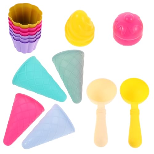 CLISPEED 3Er-Set Teiliges Strandspielzeug Eiscreme Eiswaffel Sandförmchen Buntes Kunststoffspielzeug Kreatives Outdoor Spiel für Fantasievolles Eisspielen Sicher und Langlebig CLISPEED 3Er-Set Teiliges Strandspielzeug Eiscreme Eiswaffel Sandförmchen Buntes Kunststoffspielzeug Kreatives Outdoor Spiel für Fantasievolles Eisspielen Sicher und Langlebig von CLISPEED