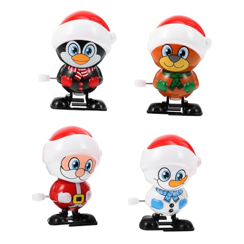 CLISPEED 4 STÜCKE Weihnachtliches Aufziehspielzeug Teiliges Bunte Figuren Lernspielzeug Fördert und Farberkennung für Weihnachtsfeier und Neujahrsfest CLISPEED 4 STÜCKE Weihnachtliches Aufziehspielzeug Teiliges Bunte Figuren Lernspielzeug Fördert und Farberkennung für Weihnachtsfeier und Neujahrsfest von CLISPEED