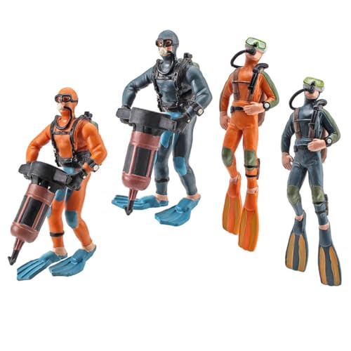 CLISPEED 4 Stück Aquarium Deko Taucher Miniaturmodell Langlebige Kunststofffigur Realistische Taucherform Stilvolle Unterwasserdekoration für Fischbecken und Glasbehälter Zufällige Farbe CLISPEED 4 Stück Aquarium Deko Taucher Miniaturmodell Langlebige Kunststofffigur Realistische Taucherform Stilvolle Unterwasserdekoration für Fischbecken und Glasbehälter Zufällige Farbe von CLISPEED