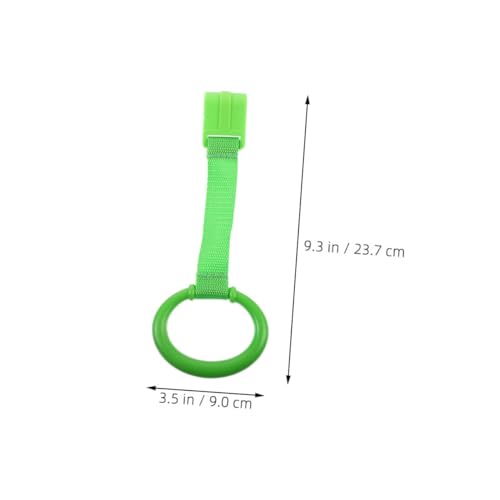 CLISPEED 4 Stück Pull Up Ringe für Laufgitter und Kinderbett Motorikfördernde Trainingsringe für Junge Mädchen zum Stehenlernen und Kräftigen der Armmuskulatur Vielseitig Einsetzbar Grün CLISPEED 4 Stück Pull Up Ringe für Laufgitter und Kinderbett Motorikfördernde Trainingsringe für Junge Mädchen zum Stehenlernen und Kräftigen der Armmuskulatur Vielseitig Einsetzbar Grün von CLISPEED
