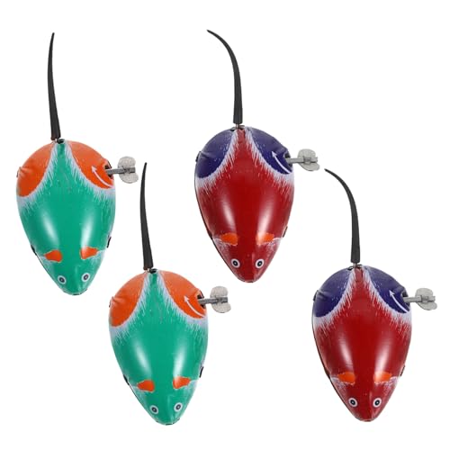 CLISPEED 4 Stück Teiliges Aufziehspielzeug Blechmaus Kleine Tiere Aufziehmechanismus für Kleinkinder Ab Jahren Lernspielzeug zur Motorischer Fähigkeiten Zufällige Farbe Zufällige Farbe CLISPEED 4 Stück Teiliges Aufziehspielzeug Blechmaus Kleine Tiere Aufziehmechanismus für Kleinkinder Ab Jahren Lernspielzeug zur Motorischer Fähigkeiten Zufällige Farbe Zufällige Farbe von CLISPEED