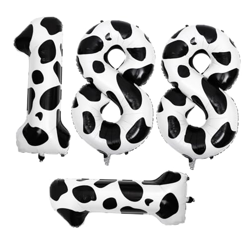 CLISPEED 4 Stück Teiliges Kuhmuster Aluminiumfolie Zahlenballons Partydekoration für Geburtstag Robuste Geburtstag Ballons Einfache Montage Party Szene Requisite CLISPEED 4 Stück Teiliges Kuhmuster Aluminiumfolie Zahlenballons Partydekoration für Geburtstag Robuste Geburtstag Ballons Einfache Montage Party Szene Requisite von CLISPEED