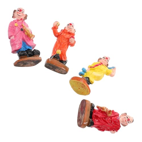 CLISPEED 4 Stück Teiliges Miniatur Clown Figurinen aus Resin Farbenfrohe und Realistische Dekofiguren Vielseitig für Heimdekoration und Sandspiel Zubehör Detailreich Handgefertigt CLISPEED 4 Stück Teiliges Miniatur Clown Figurinen aus Resin Farbenfrohe und Realistische Dekofiguren Vielseitig für Heimdekoration und Sandspiel Zubehör Detailreich Handgefertigt von CLISPEED